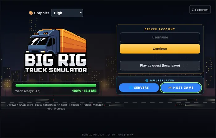 Multiplayer: servers and host game on the home screen
